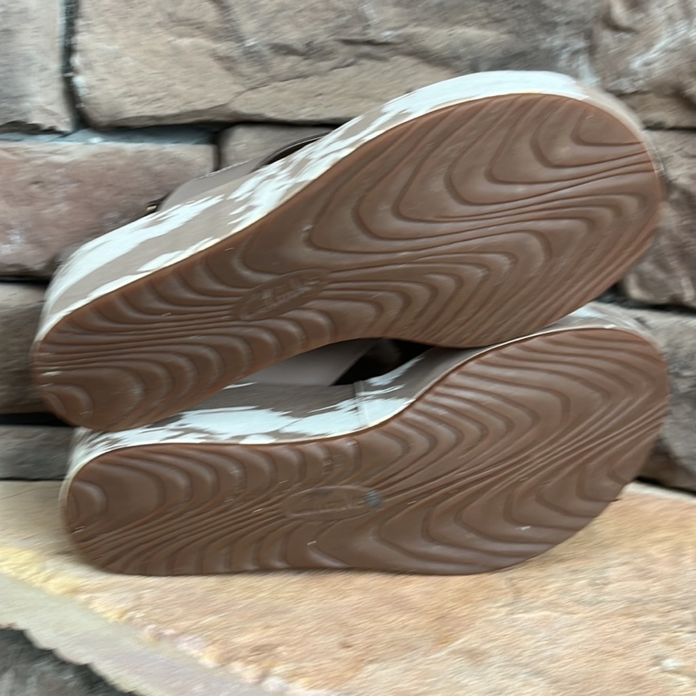 Clarks‎ Stasha Hale Wedge Sandal / SZ 9.5 W - Picture 6 of 9